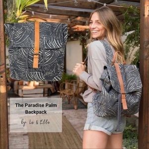 lu and elle paradise palm backpack